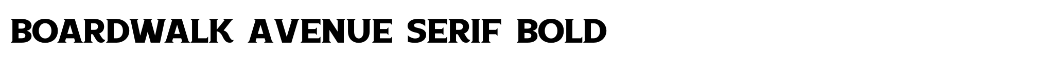 Boardwalk Avenue Serif Bold image